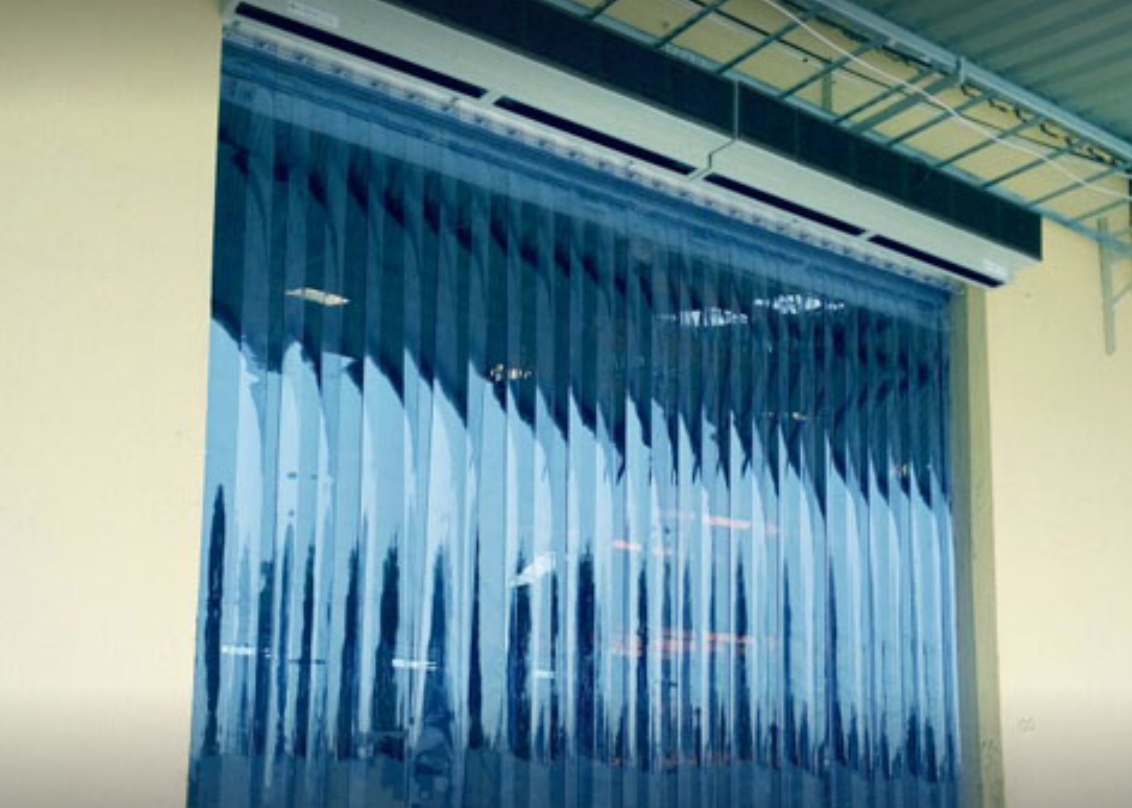 Blue Entrance PVC Strip Curtains